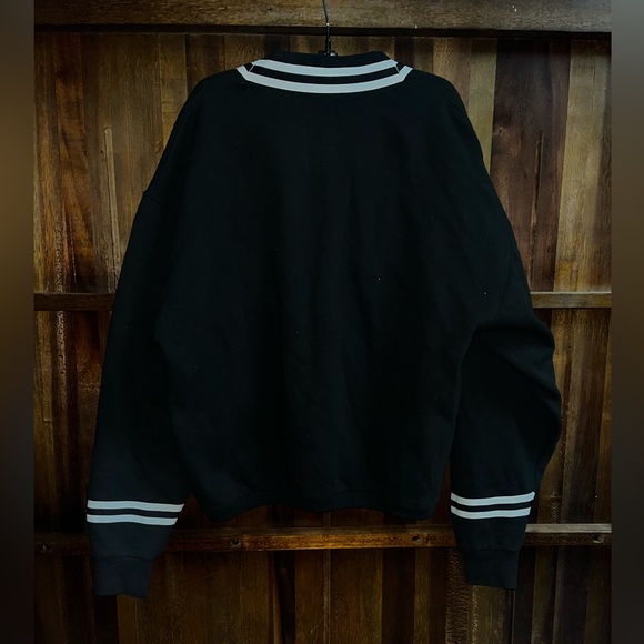 Vintage Jerzees Pin Stripe Zip Up Sweatshirt 🌵 - Picture 8 of 11